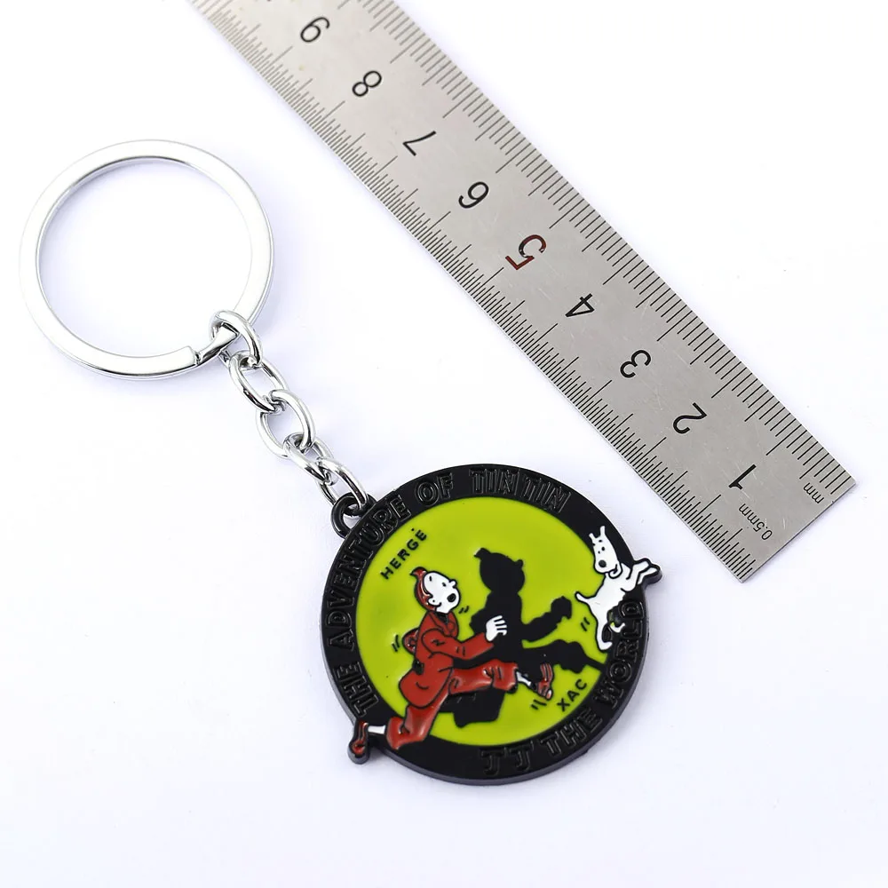 MS Jewelry Les Aventures de Tintin et Milou брелок для ключей Приключения подарок от автомобиля chaveiro