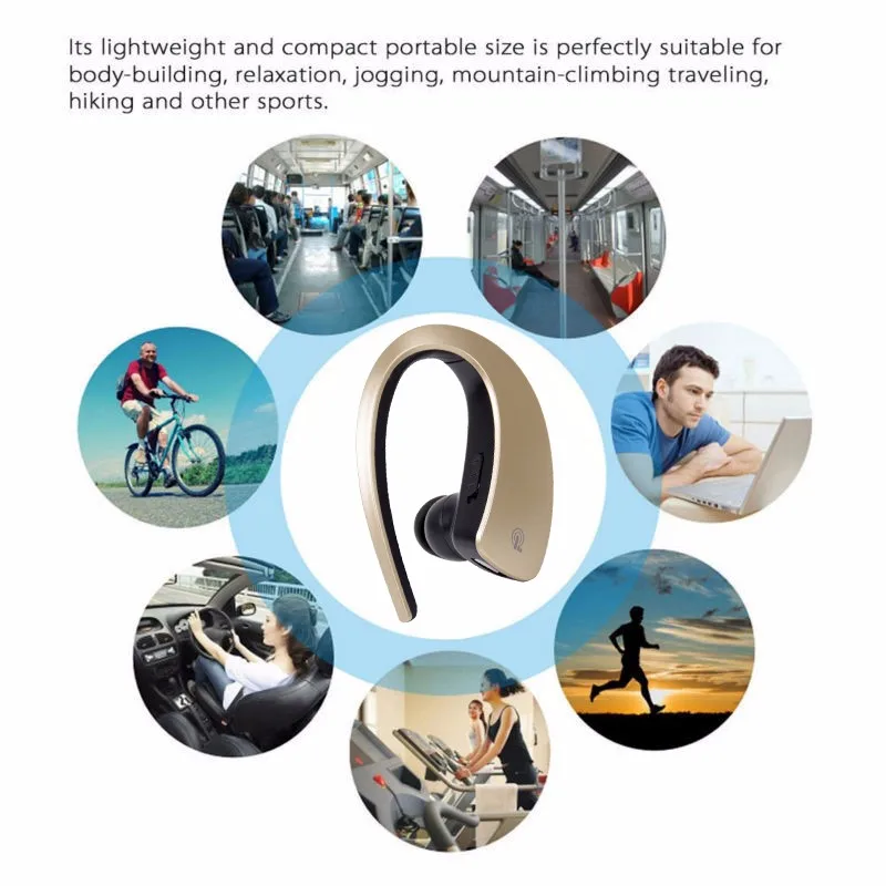 TOPROAD Bluetooth беспроводная гарнитура Q2 наушники с микрофоном шумоподавление