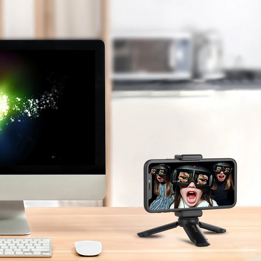 2 варианта портативный мини складной настольный штатив с универсальным зажимом