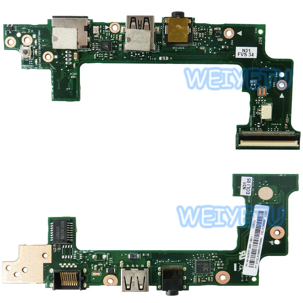 Аудиоплата X101CH LAN USB для ASUS X101 X101H проводная сетевая карта ноутбука плата