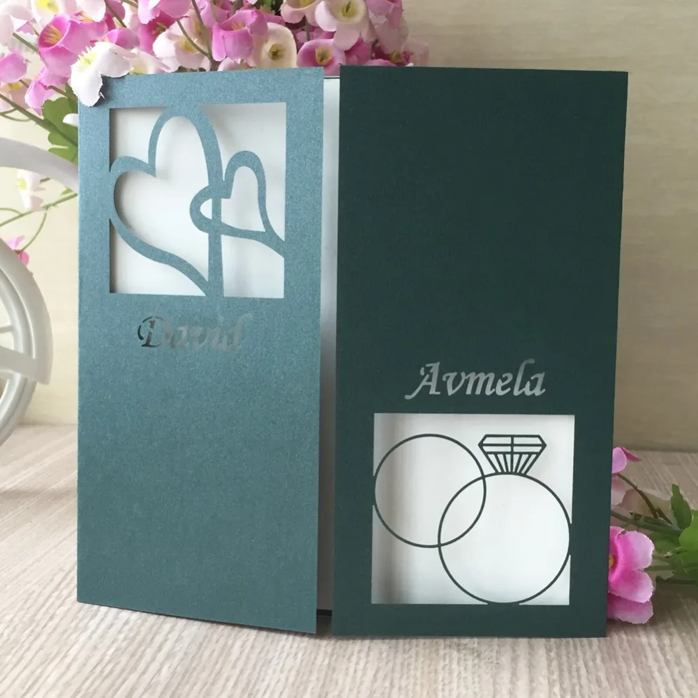 50 шт. бумажные приглашения на свадьбу и помолвку|Открытки приглашения| |