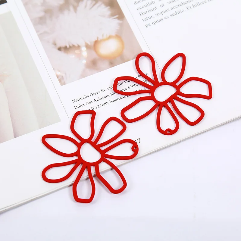 

DIY Jewelry Accessories Alloy Flower Earrings Pendant Jewelry Making Supplies Jewelry Findings Wholesale Lots Bulk