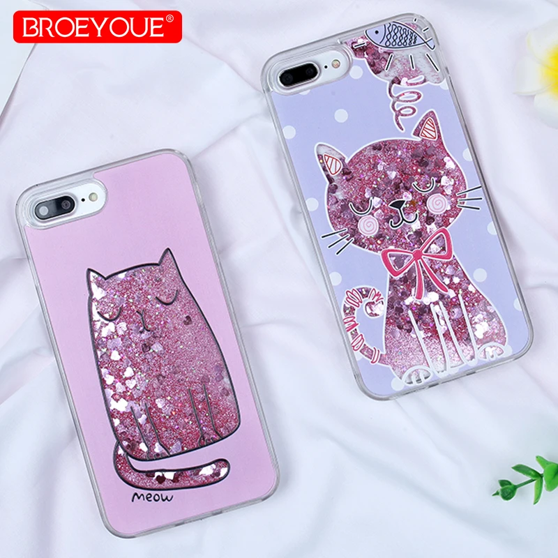 Чехол для iPhone 6 S 7 8 плюс мультфильм флакон ЦВЕТОЧНЫХ ДУХОВ зыбучие пески