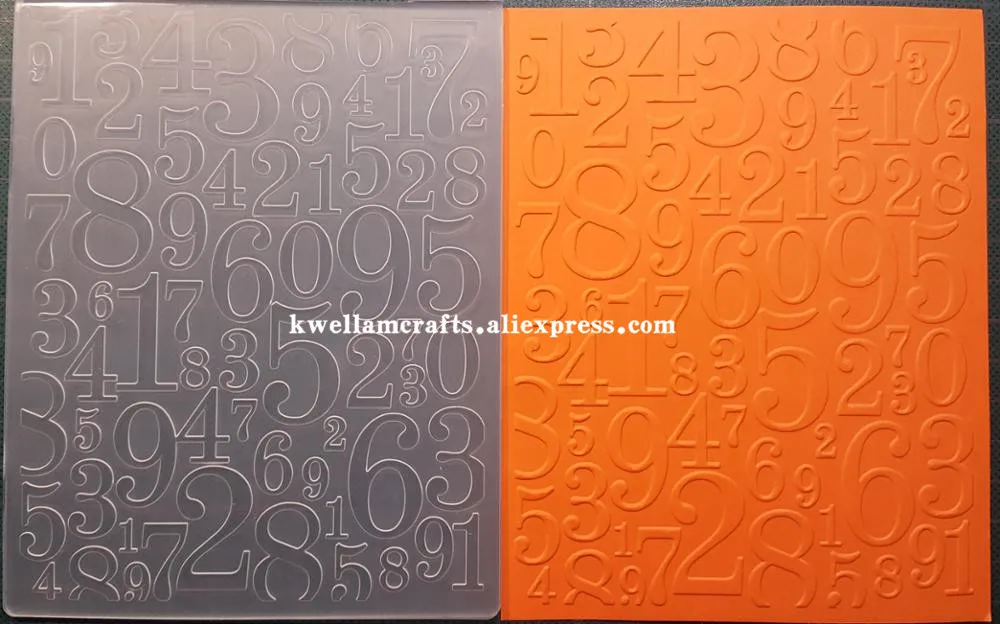 Пластиковая папка для тиснения номер 0 9 скрапбукинга альбом сделай сам карточный