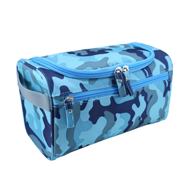 Blue Camouflage RUPUTIN Путешествия Косметическая Организатор сумка Водонепроницаемый несессер Для мужчин Для женщин косметичка висит сумка для туалетных принадлежностей первой необходимости составляют случае - Цвет: Blue Camouflage