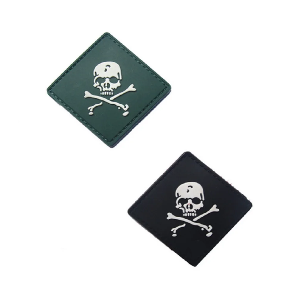 Резиновая нашивка в виде черепа нашивки скелета нарукавники одноразовая петля и