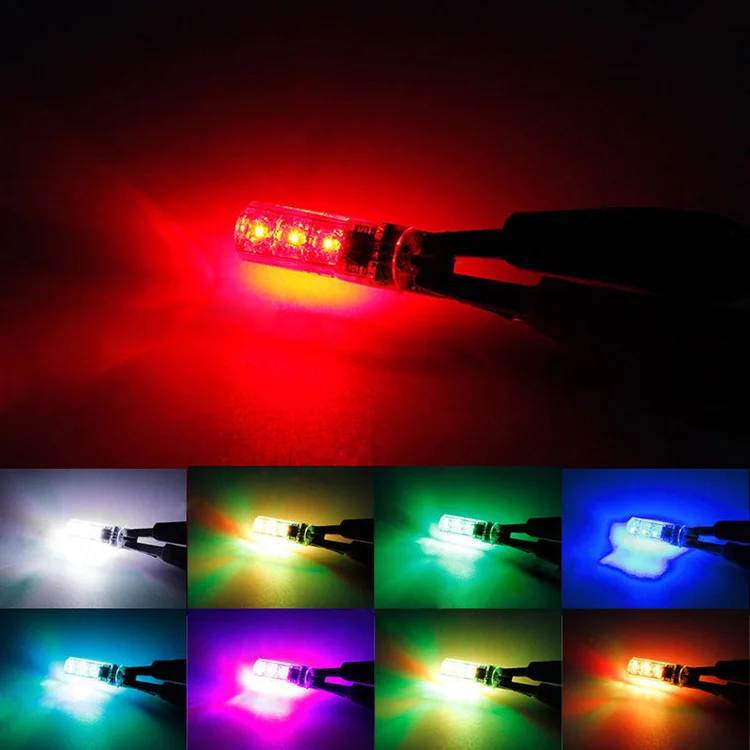 T10 RGB W5W светодиодный огни с пульта дистанционного управления RGBW 501 194 168 6SMD 5050