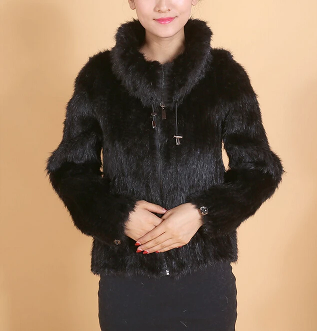 Новое поступление Для женщин 100% натуральный мех норки пальто Мода Природа