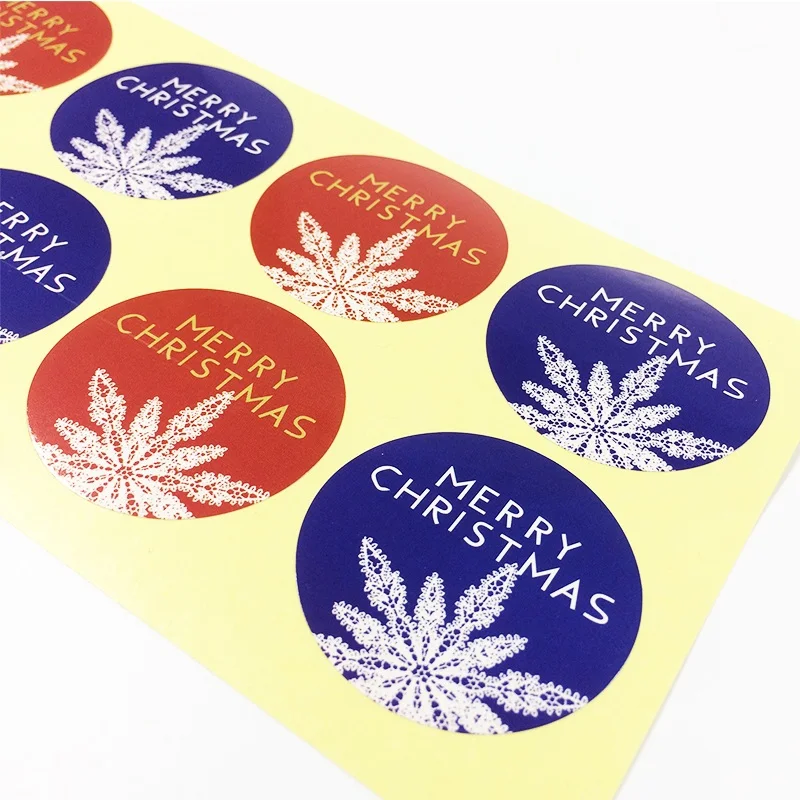 80 шт./лот круглый дизайн снежный цветок серия Merry Christmas DIY многофункциональная