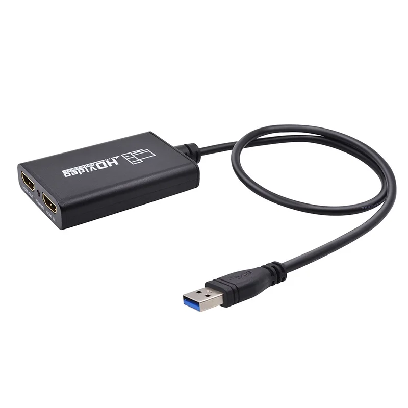 EarRise 1080P HD видео игра ЗАХВАТ USB 3 0 конвертер двойной HDMI выход прямая трансляция для