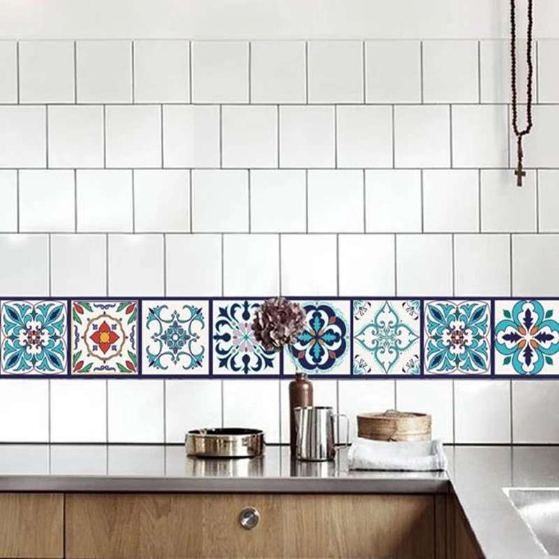 Самоклеящиеся наклейки из ПВХ для плитки 5 м|Обои| |