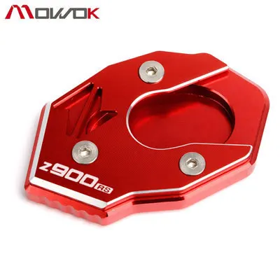 Z900RS red Новое поступление для Kawasaki Z650 Z 650 Z900 Z900RS зеленый мотоцикл CNC боковая подставка пластина увеличитель подставка расширение - Цвет: Z900RS red