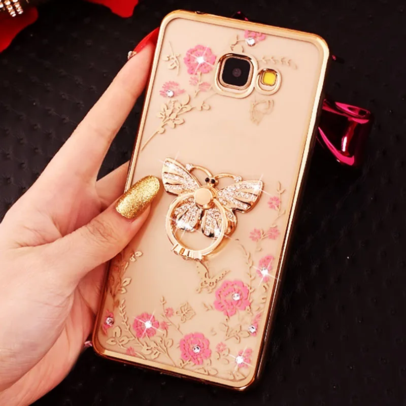 Чехол со стразами для Samsung Galaxy J2 Prime J5 J7 мягкий блестящий роскошный чехол из ТПУ A5