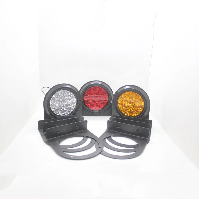 2 предмета 16 светодиодный автомобиль задние фонари Предупреждение лампа для 24V