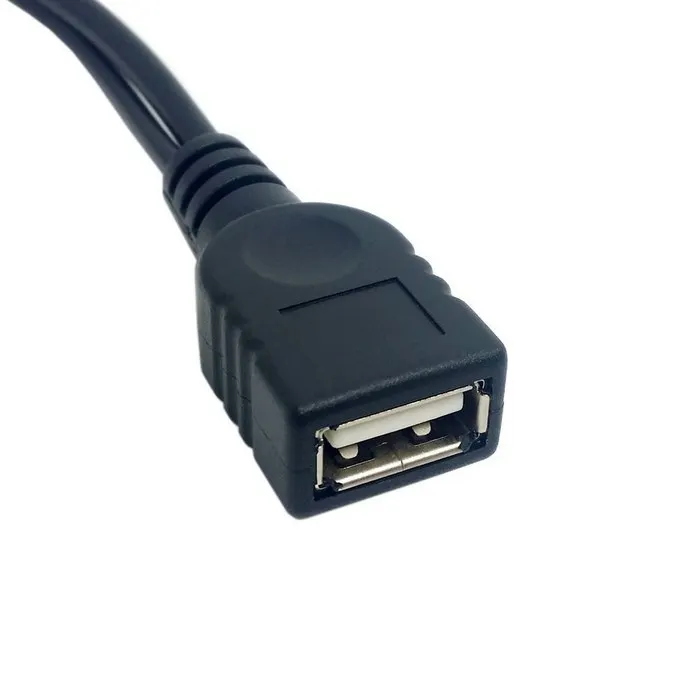 Двойной 2 порта USB 0 данных + Мощность A папа к женскому Y сплиттер Кабель-адаптер