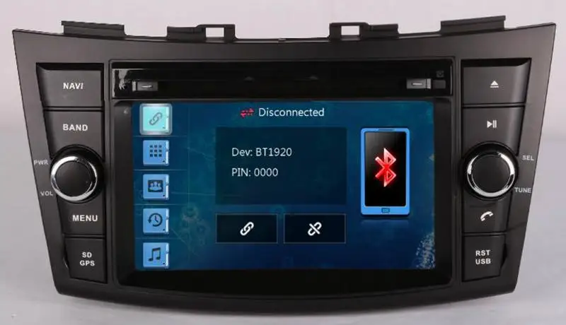 7 &quotавтомобильный dvd-плеер с GPS (опционально) аудио Радио стерео USB/SD AUX BT/TV