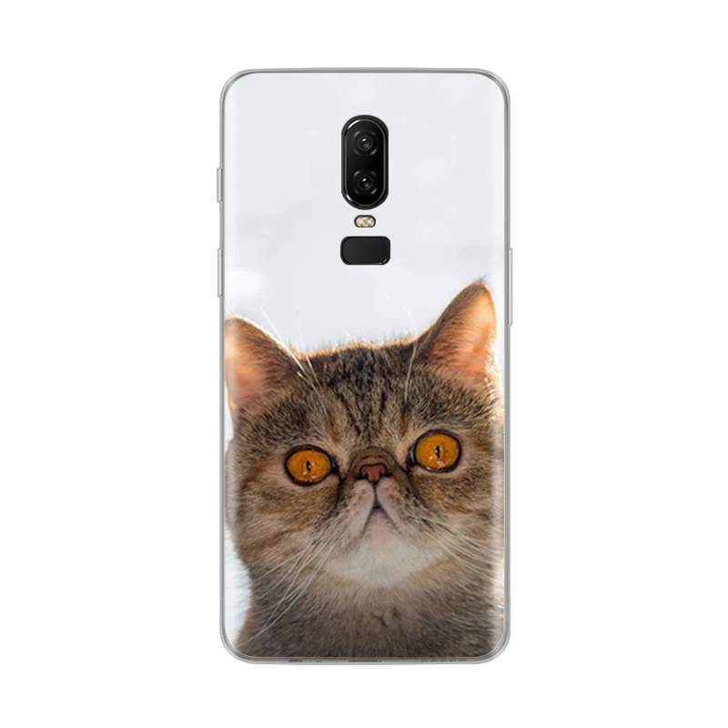 silicon case for oneplus 6 cover Coque one plus etui oneplus6 green leaves cute funny dog cartoon | Мобильные телефоны и