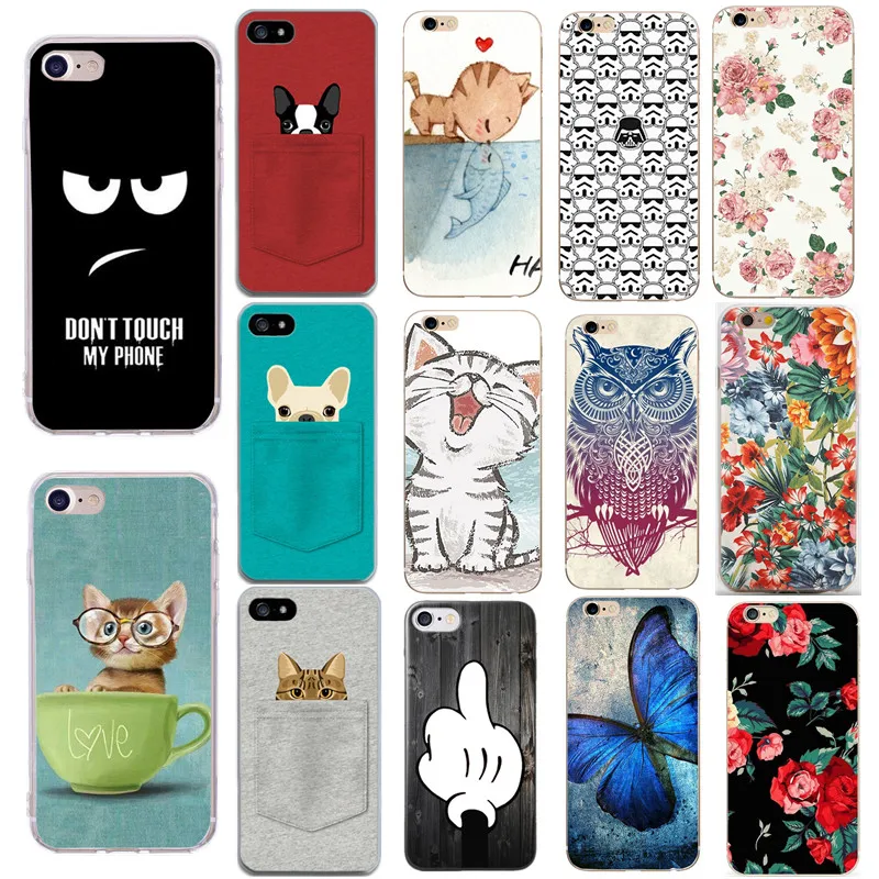 Silicone Feather Case For iPhone 7 8 Plus XS X Cartoon Phone Cases 6 5S 5 SE 6S Soft TPU Back Cover Funda |