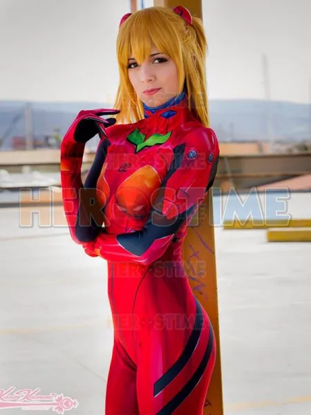 Костюм для косплея Soryu Asuka Langley женские костюмы на Хэллоуин из спандекса 3D| |