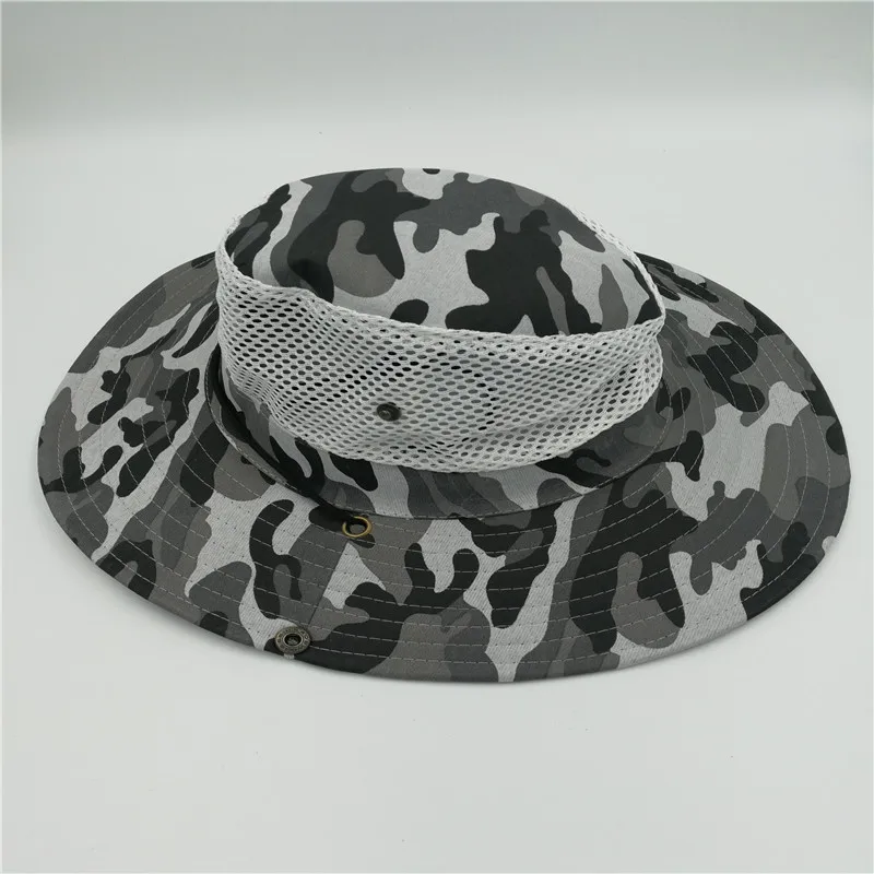 Камуфляжная шляпа с застежкой козырьком для прогулок и рыбалки|military bucket hat|bucket