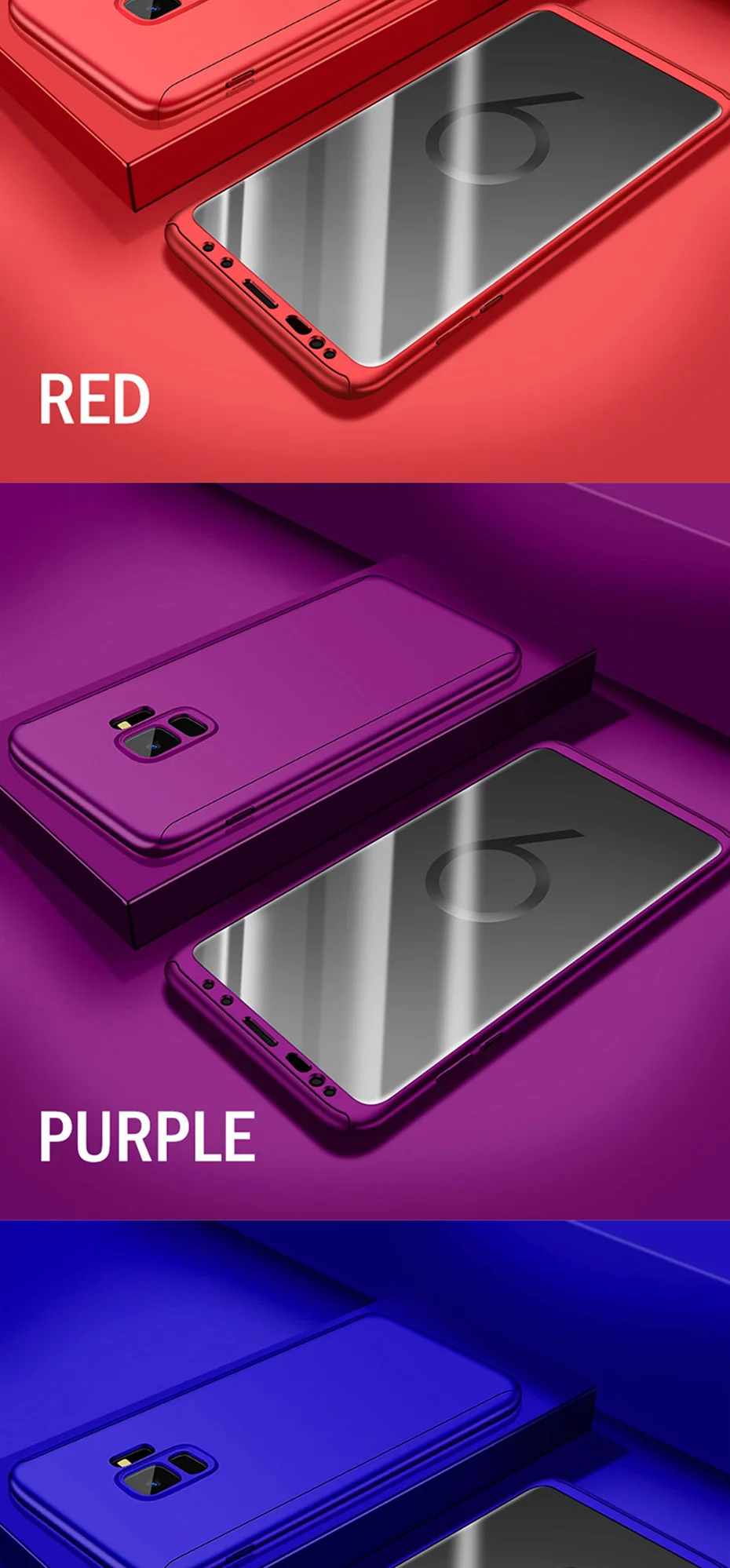 360 Полный Защитная крышка чехол для samsung Galaxy A70 A60 A50 A30 M20 A8 A6 J4 J6 плюс A750 S9 S8 S10 плюс S7 Edge Note 9 8