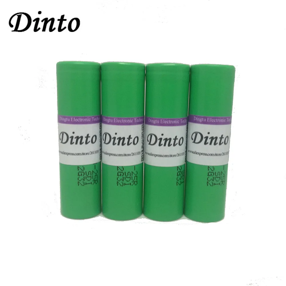 Перезаряжаемый литий ионный аккумулятор Dinto 2500 мАч 3 6 В для Samsung 18650 INR18650 25R