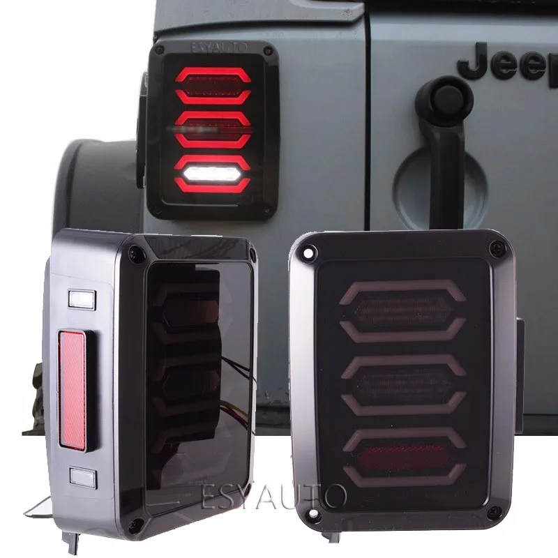 

Car LED Tail Light Red Brake Turning Reverse Light Taillight For Jeep Wrangler 07-16 2/4 Door car accessories