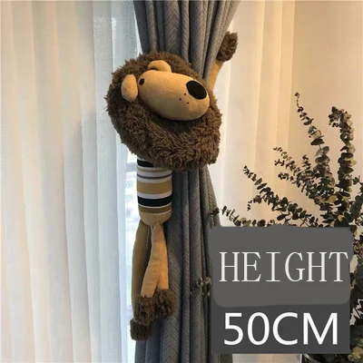 Little lion Мультфильм кукла "крокодил" Шторы застежка для занавески ремень зажим для занавески Милая штора аксессуары детский день рождения GiftL005#35 - Цвет: Little lion