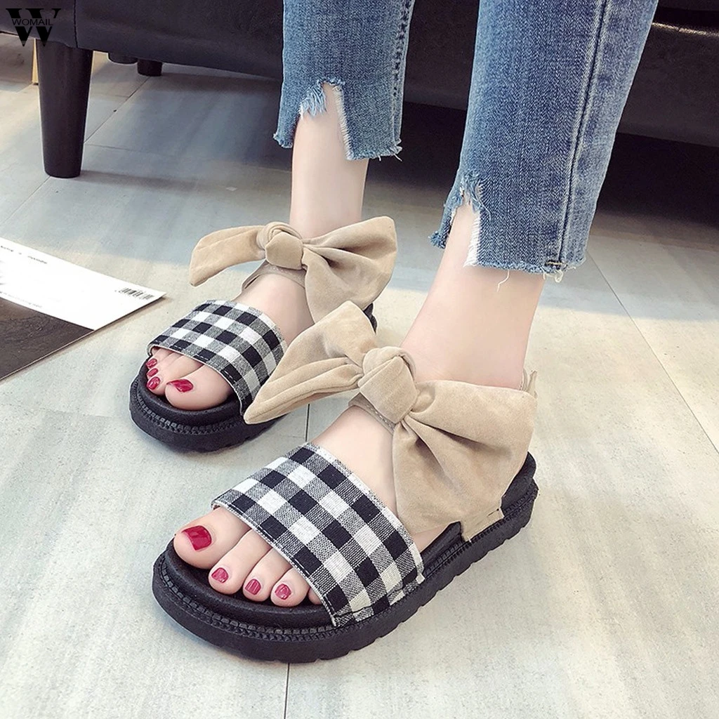 Женские босоножки Летняя обувь на плоской подошве женские сандалии с ремешком