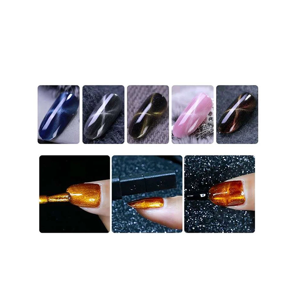 Modelones Cat Eye Magnet Stick Strong Used for cat eye Gel Polish Varnish Tips Builder Nail Art 3D Magnetic Design Manicure | Красота и