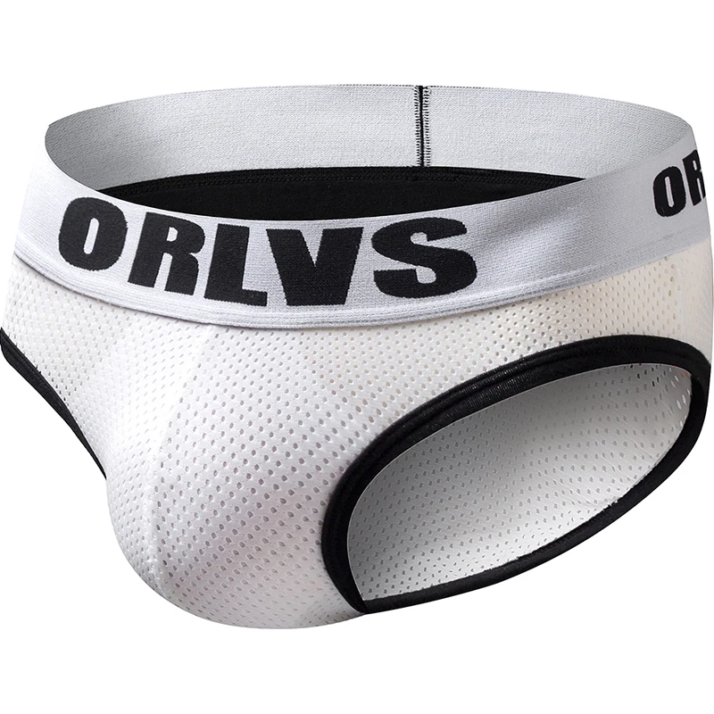 C мужские в сеточку сексуальные трусы брифы для геев хлопковые с мешочком нижнее