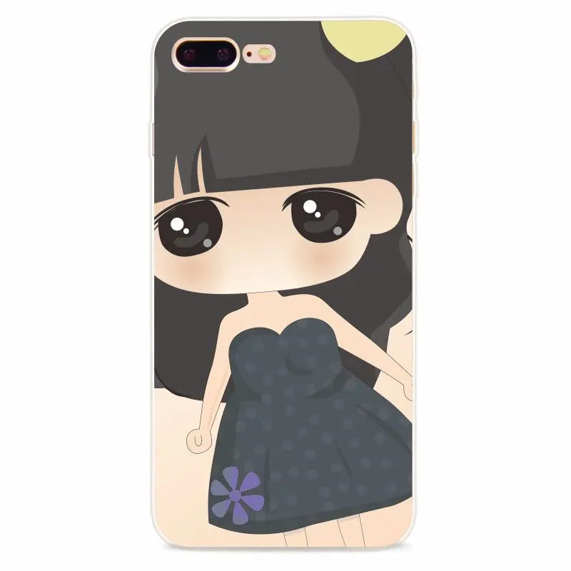 Милый Мультфильм Case Для iPhone 5s SE 6 s 7 Плюс плюс Мягкий Гель Гибкая ТПУ Телефон Сумка