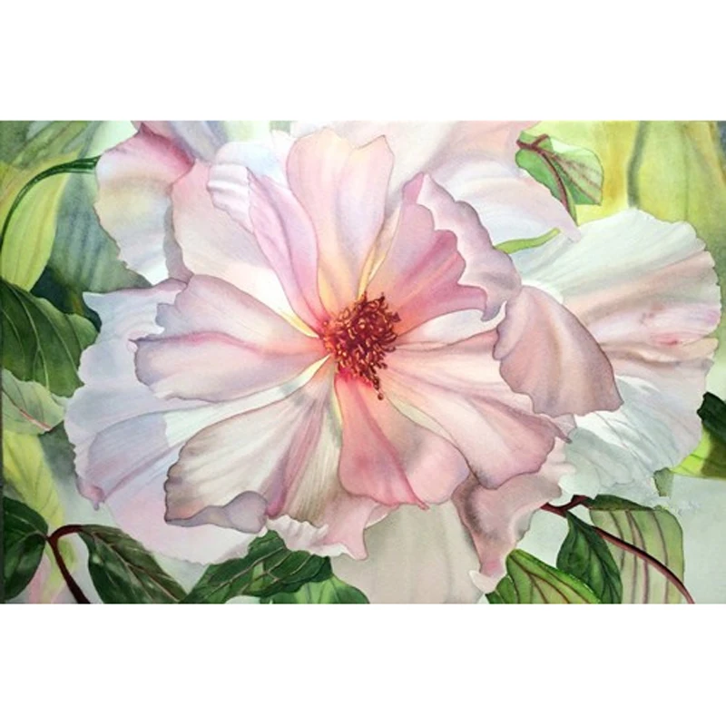 

YIKEE Diamond Embroidery Flowers in Vase Full Square Rhinestone Pasted Diamond Painting Pattern Gift h1735