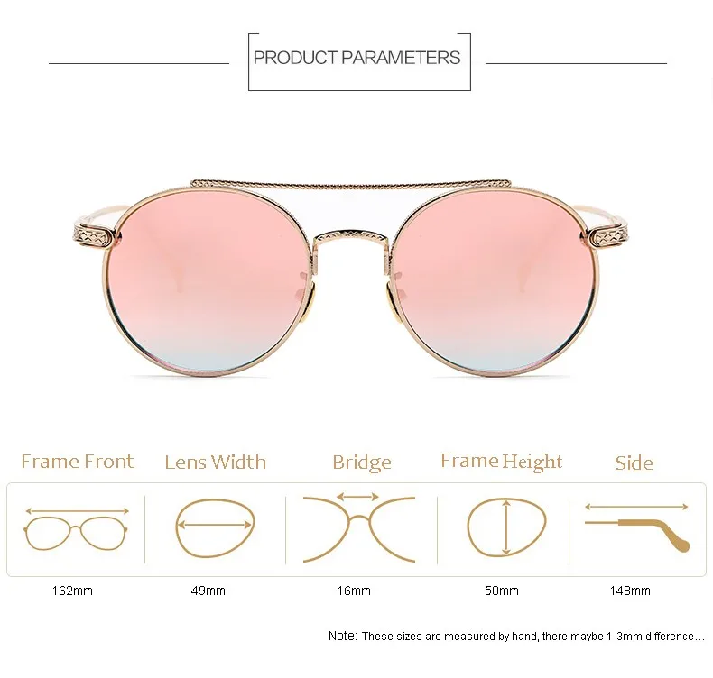 WOWSUN новые рамки для женщин очки круглый ретро Gafas Мода простые очки s для мужчин A884