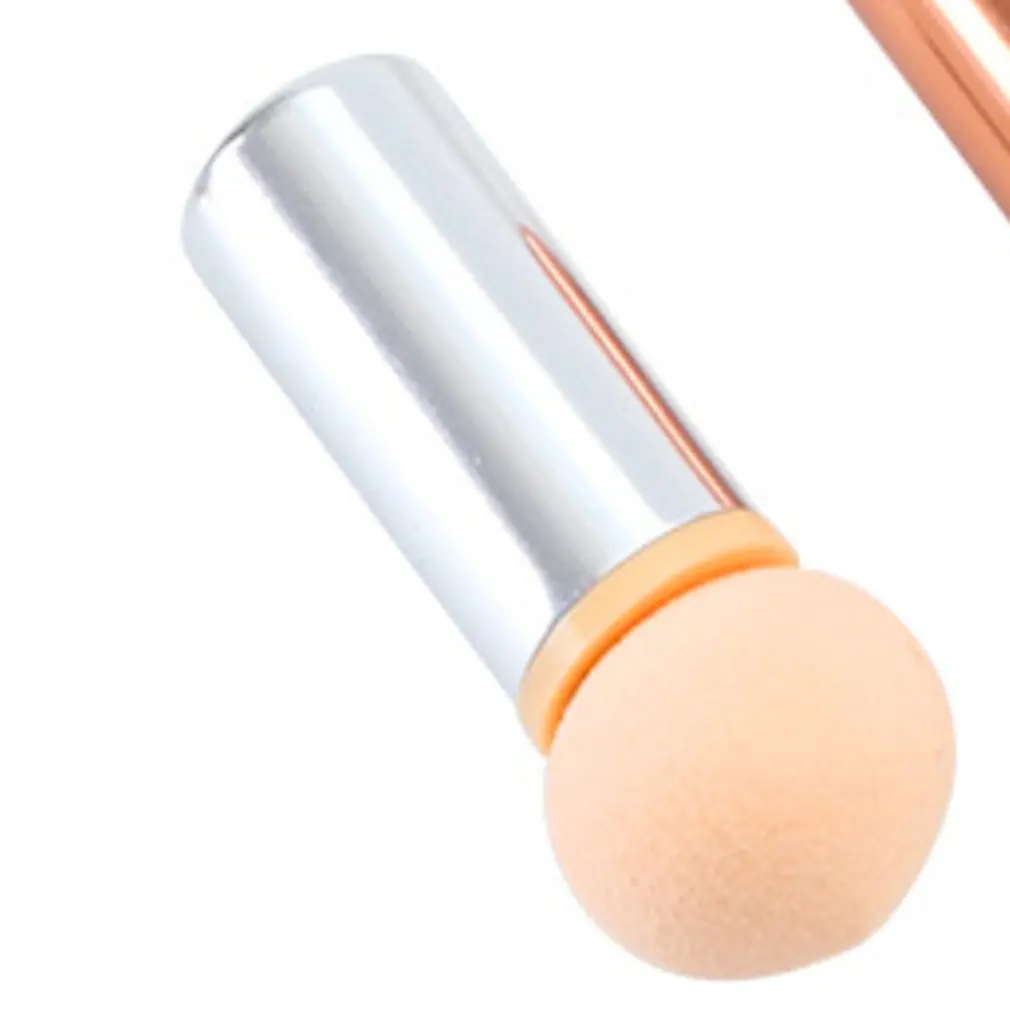 Розовая ручка для дизайна ногтей постепенная краска рисования цветущая