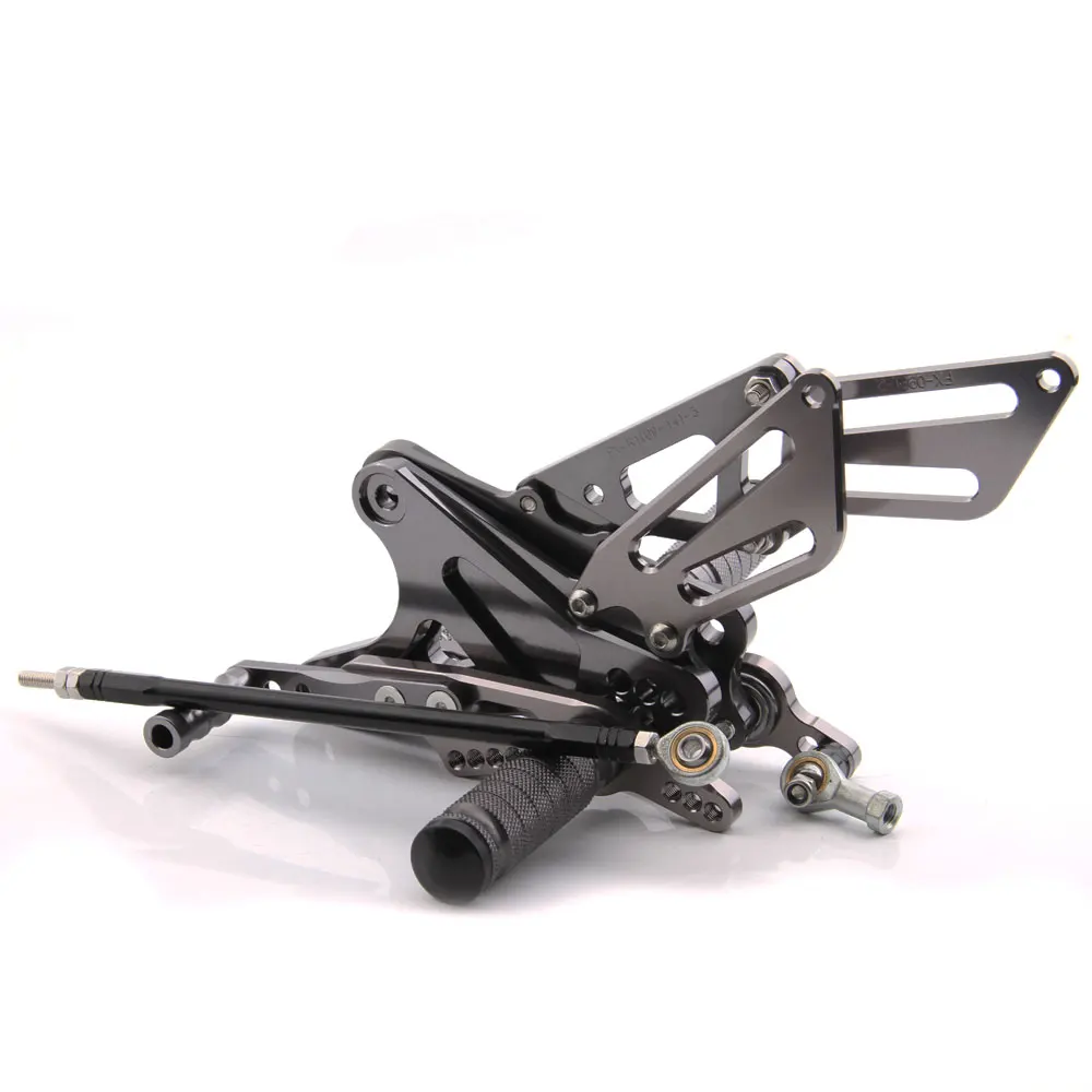 CNC титановые алюминиевые регулируемые Задние подножки для Yamaha YZF-R1 YZF R1 2009 2010 2011 2012 2013