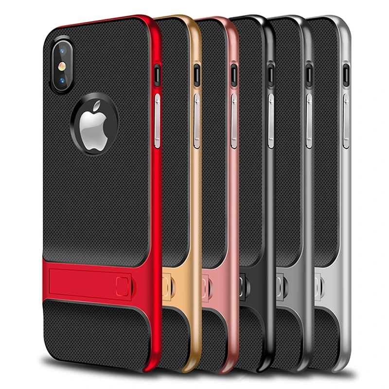 H& A 360 полный защитный чехол для iPhone X 6 6s 8 7 Plus PC+ TPU противоударный чехол для iPhone 7 8 Plus с подставкой Чехол для телефона