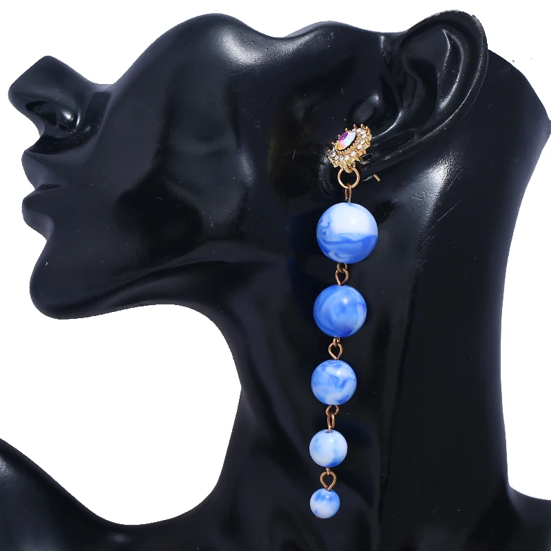 Женские акриловые серьги YAOLOGE разноцветная Этническая Серьга в богемном стиле