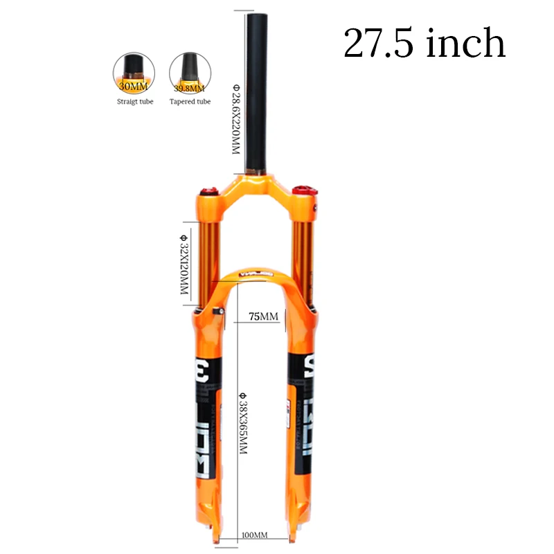 Флюоресцентная пневматическая подвеска из магниевого сплава 26 27 5 29er дюйма 32 HL