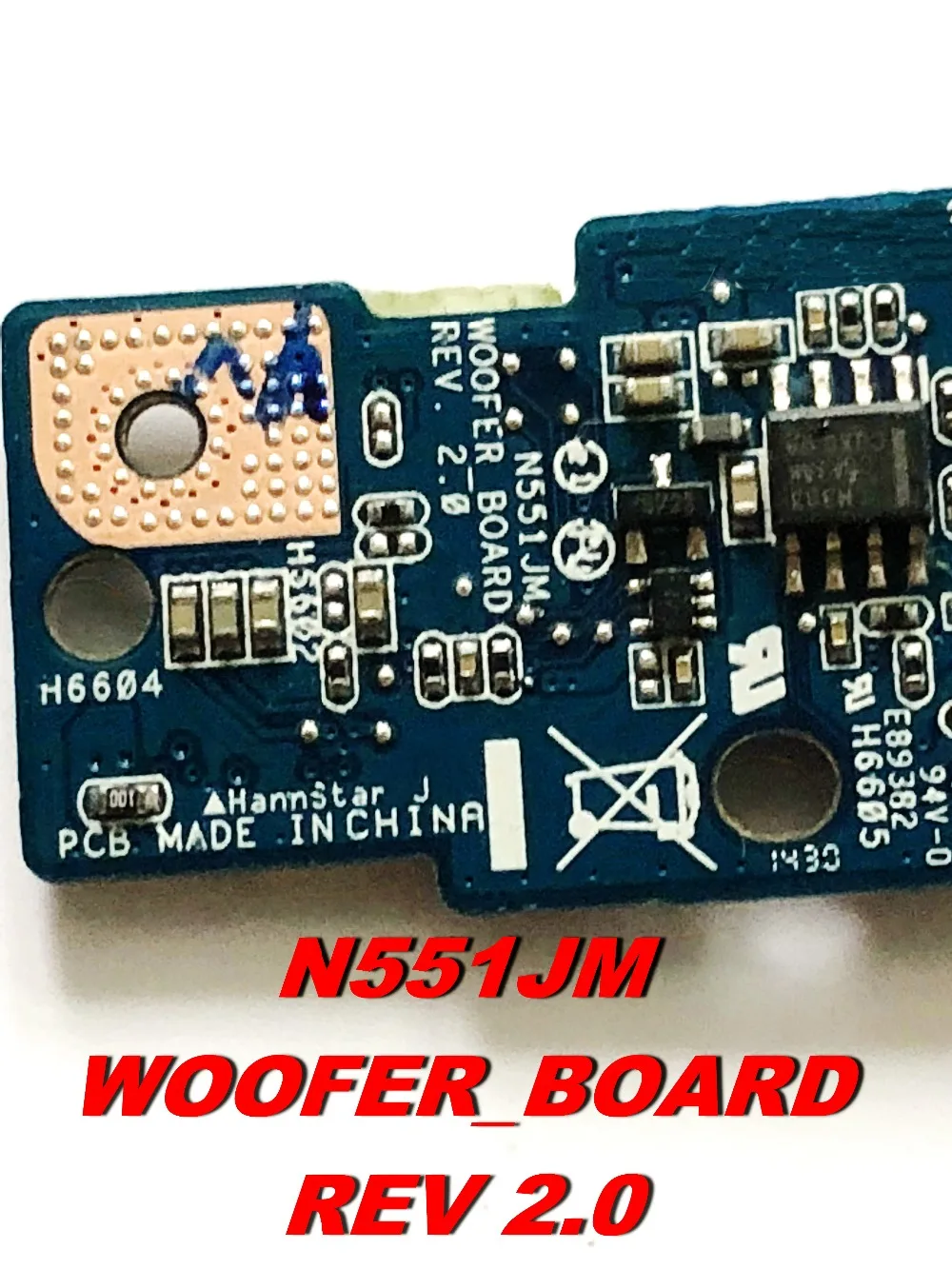 Оригинальная аудиоплата для ASUS N551JM WOOFER_BOARD REV 2 0 тестер хорошая Бесплатная