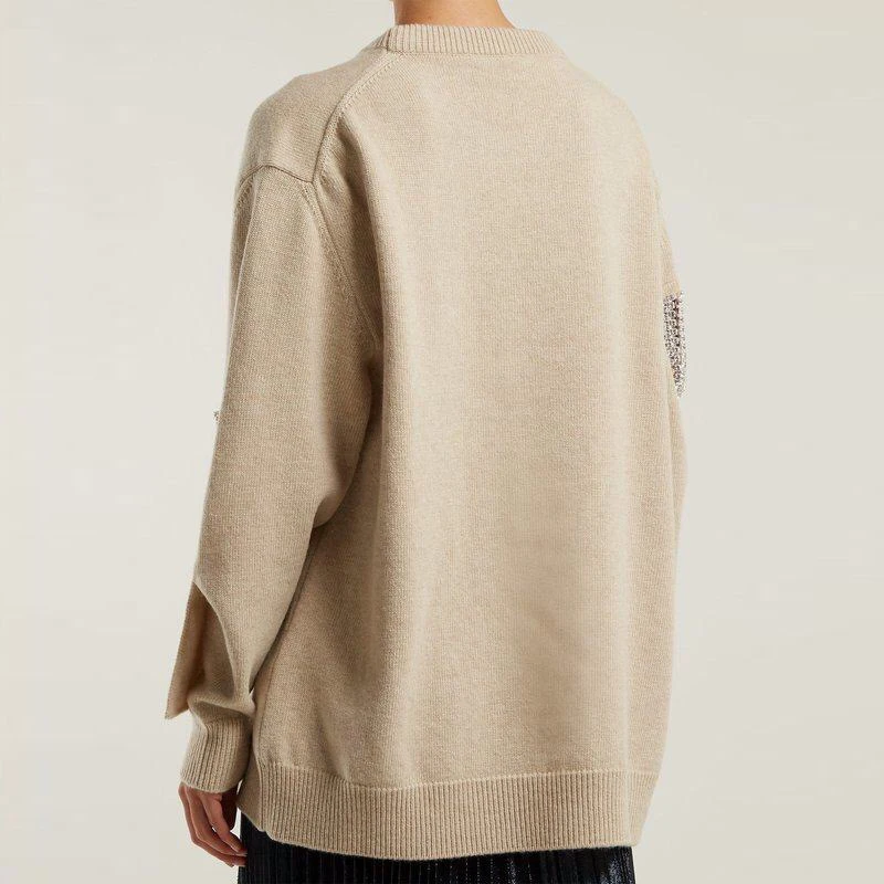 SHENGPALAE 2020 New Spring Long Sleeve Round Collar Sweater Splice Tassel Pullovers High Quality Casual Women Fashion Tide OC540 | Женская