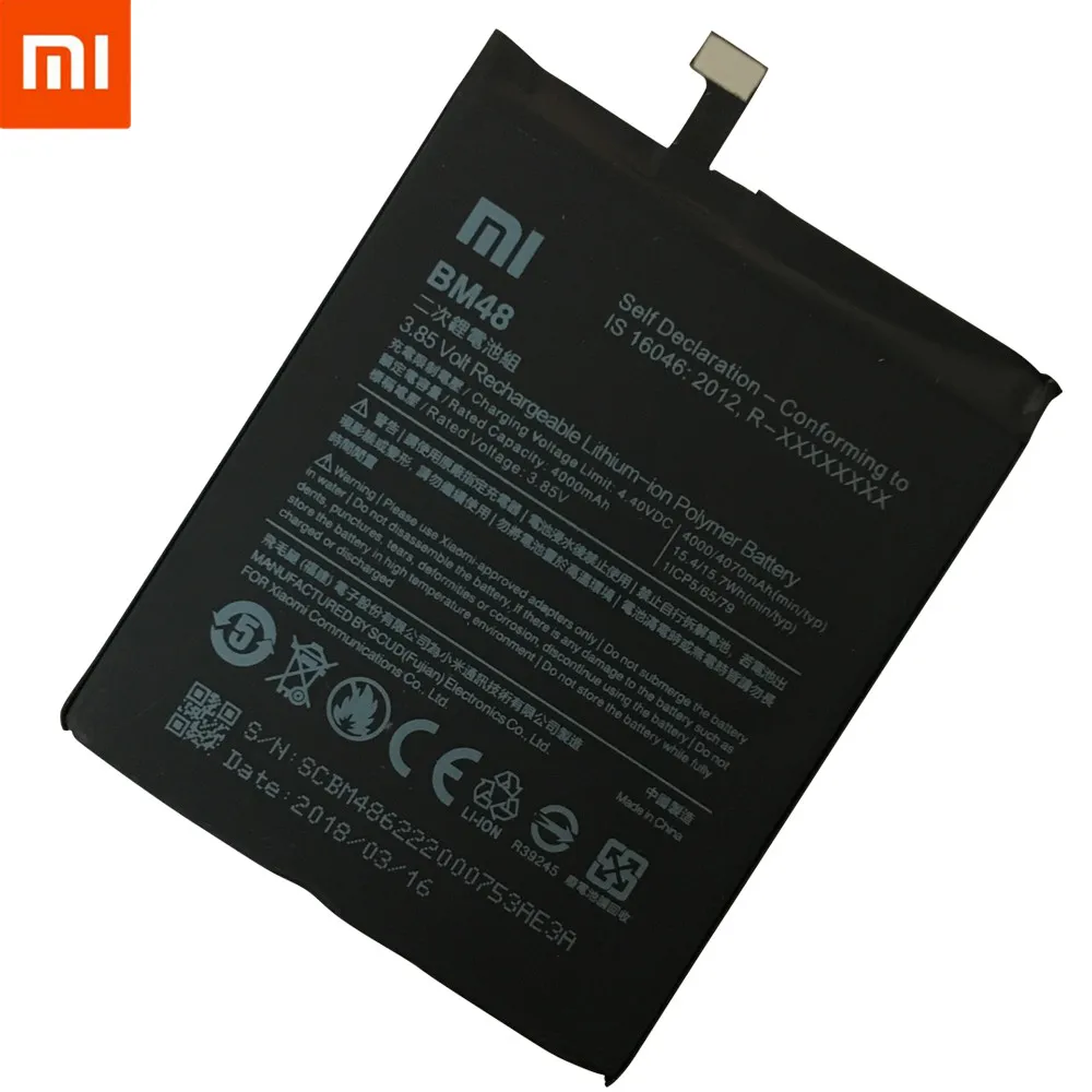 Резервный BM48 аккумулятор 4000 mAh для Xiaomi Note 2 аккумулятор с подарочными инструментами+ наклейками
