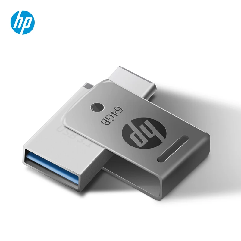 Оригинальный USB накопитель HP X5000M 16 ГБ 32 64 128 OTG флеш 3 1 Mini U Stick 170 флешка