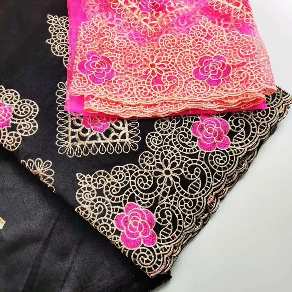Новый год последние популярные дизайны ткани 5 ярдов африканская кружевная ткань