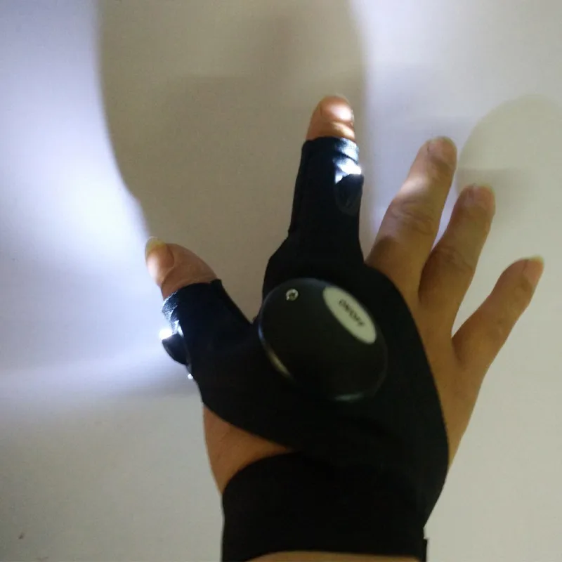 Перчатки для охоты перчатки без пальцев волшебный ремешок светодиодный