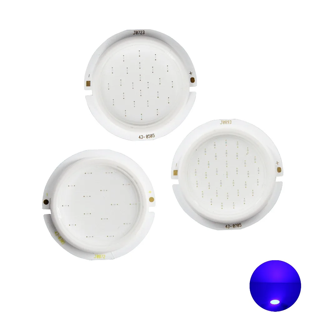 

allcob 43mm thicken round LED COB Light Source for spotlight bulb lamp Module genesis chip 3W 5W 7W blue 450nm 460nm COB LED