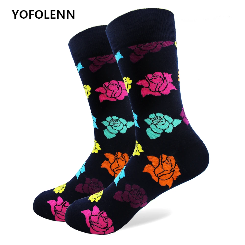 Носки из чесаного хлопка с узором пейсли 1 пара|colorful socks|quality sockssocks pattern |