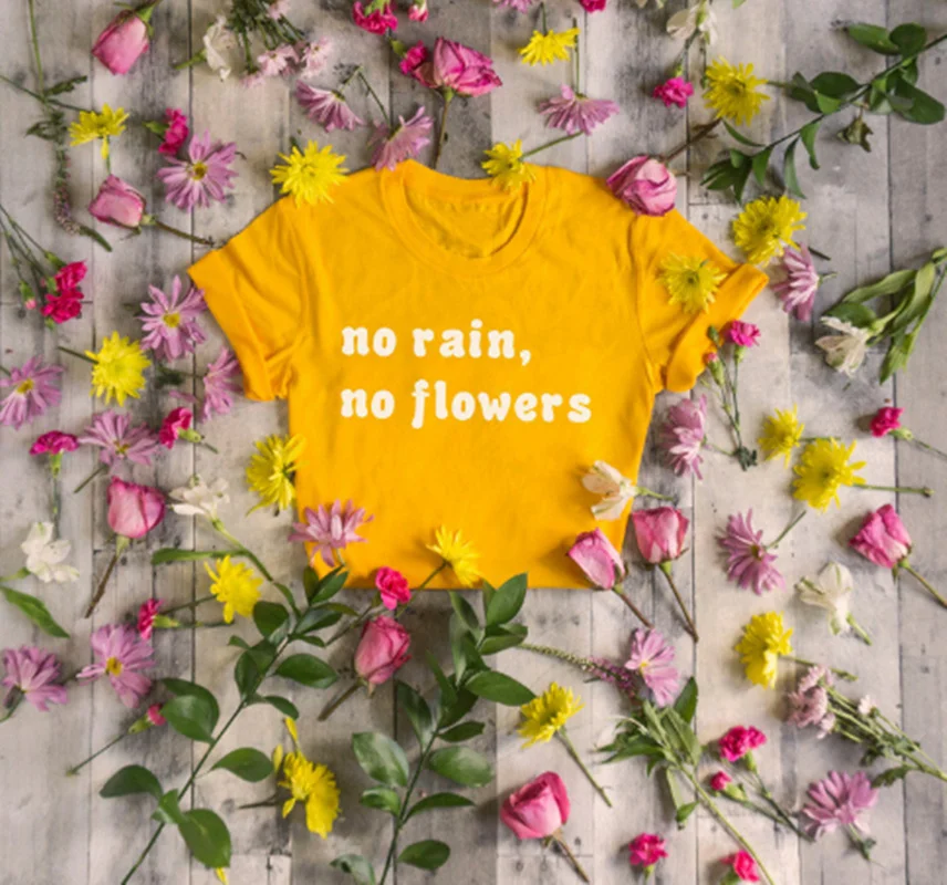 

Skuggnas никакой дождь не, футболка с цветочным рисунком, Для женщин хлопок короткий рукав Hipster футболки Tumblr рубашка Harajuku эстетику гранж Топы в готическом стиле