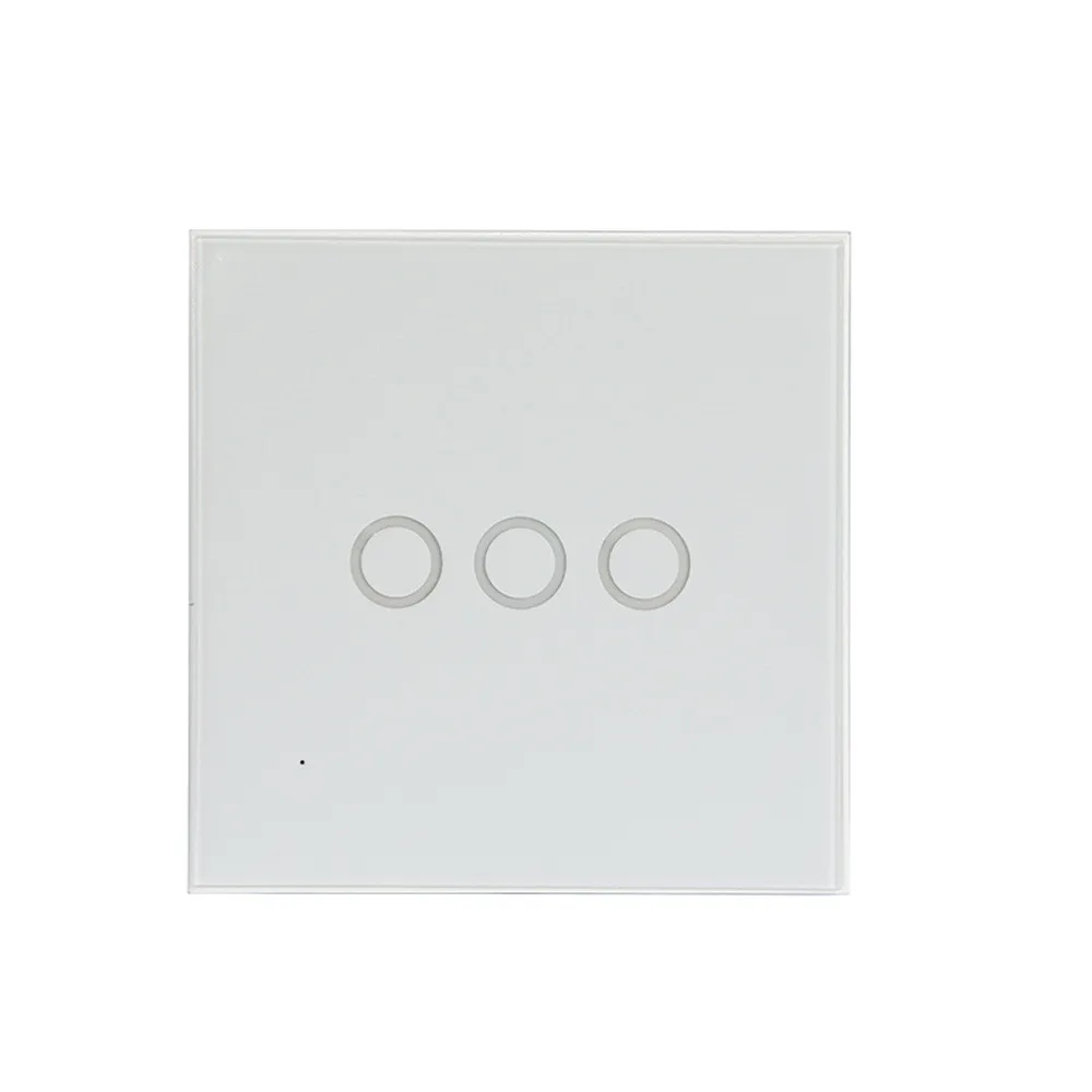 EPULA AC 85-230V 3 Gang Touch Light Smart Switch WiFi Wireless Remote Control Wall With Alexa Google for IFTTT EU | Электроника