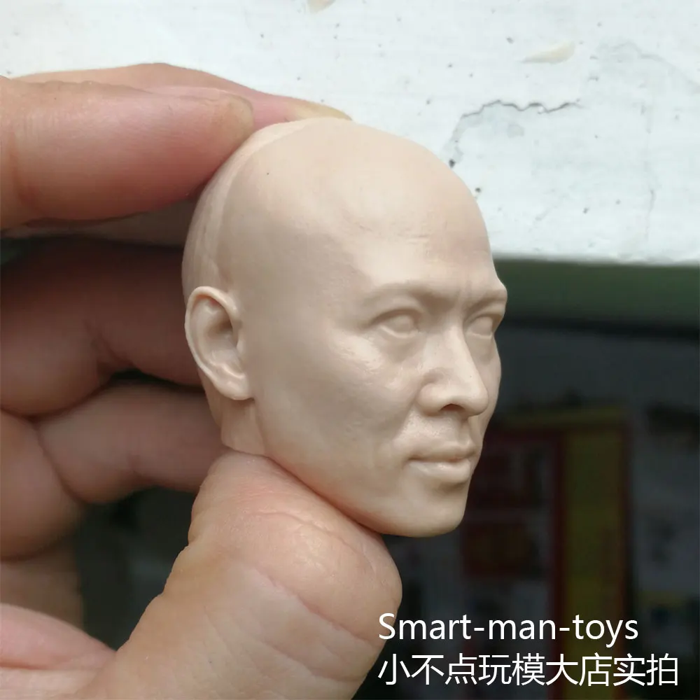 Пустые неокрашенные головы в масштабе 1/6 Jet Li huangfeihong Kungfu star|Игровые фигурки и